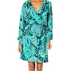 Lilly Pulitzer Teal and Green Mini Dress
